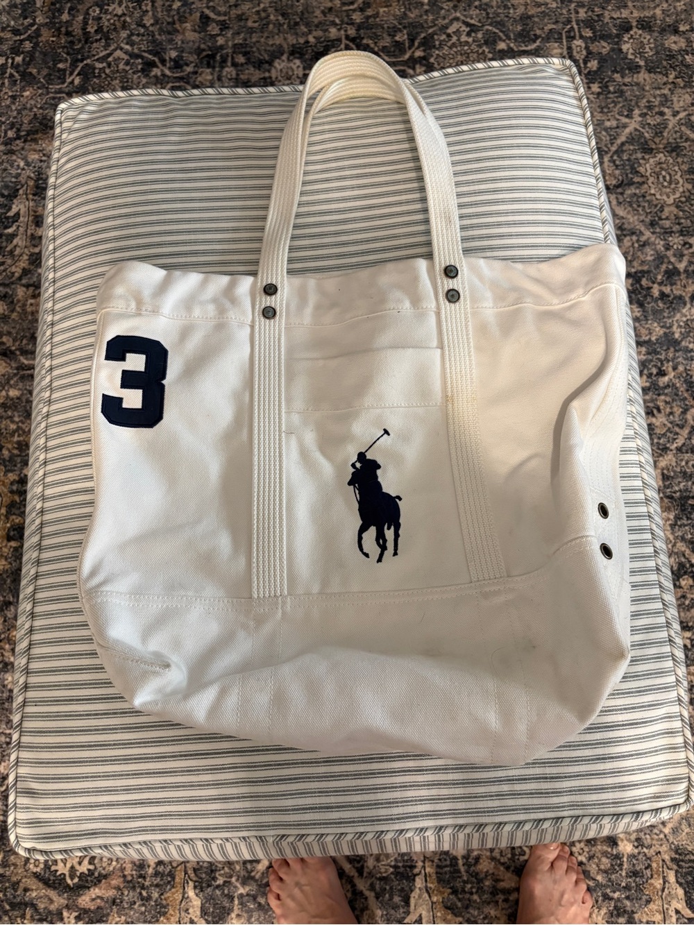 Ralph Lauren canvas tote bag